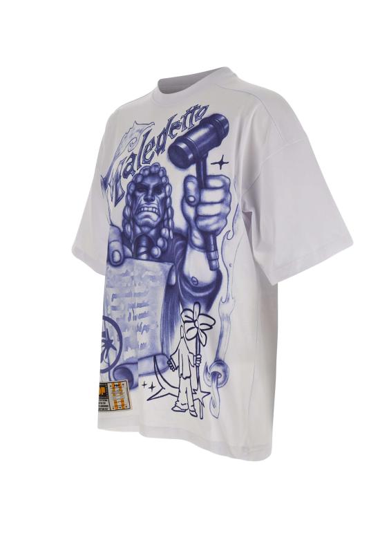 26SS 피디에프 반팔 티셔츠 DFM54029TJ112JUDGE WHITE White - PDF