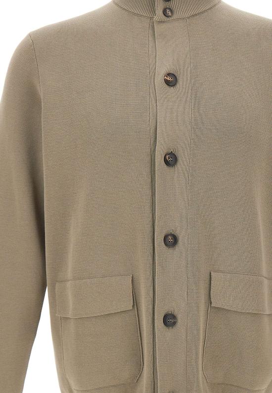 26SS 필리포 드 로렌티스 가디건 BB1MLTP CR12M511 Green - FILIPPO DE LAURENTIIS