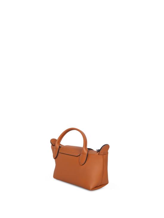 26SS 롱샴 르 플리아쥬 엑스트라 XS 레더 파우치 34205987 M19 Brown - LONGCHAMP