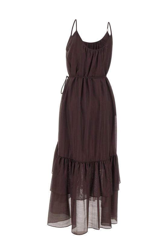 26SS 리우조 미디 원피스 CA6315T435A P9646 Brown - LIU JO