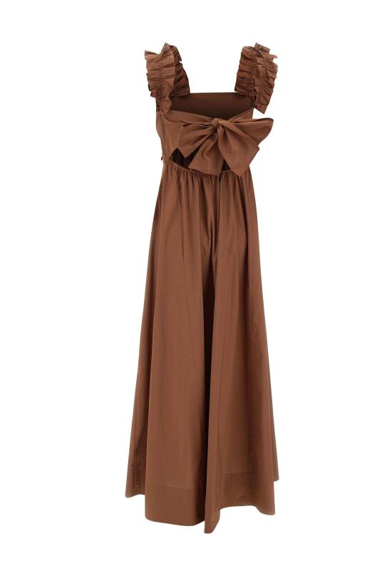 26SS 리우조 미디 원피스 CA6278TS246 09032 Brown - LIU JO