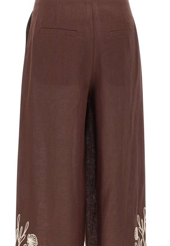 26SS 마렐라 팔라초 팬츠 2613131012200 004 Brown - MARELLA