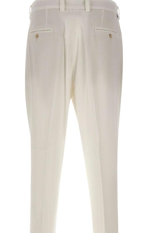 26SS 파올로페코라 스트레이트 팬츠 B1263632 1102 White - PAOLO PECORA