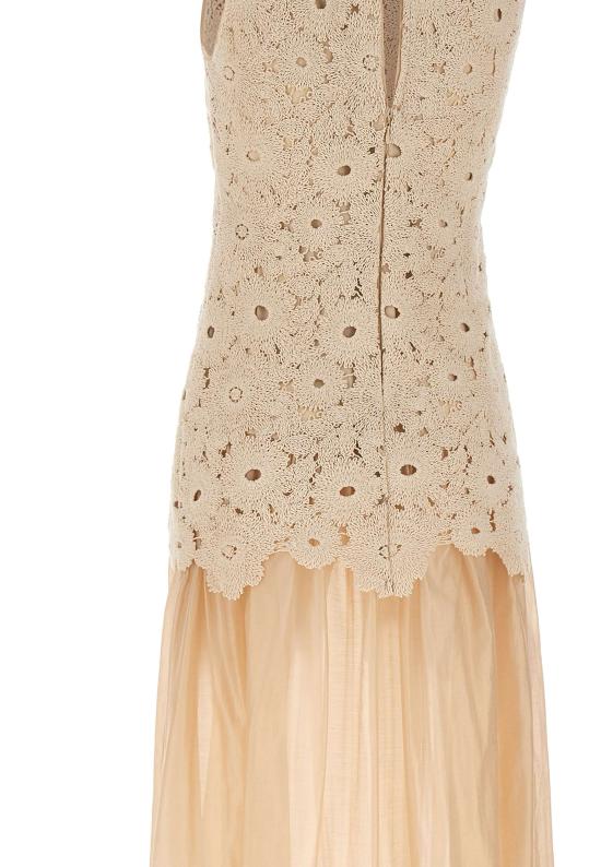 26SS 리우조 미디 원피스 CA6362J8100 P9649 Beige - LIU JO