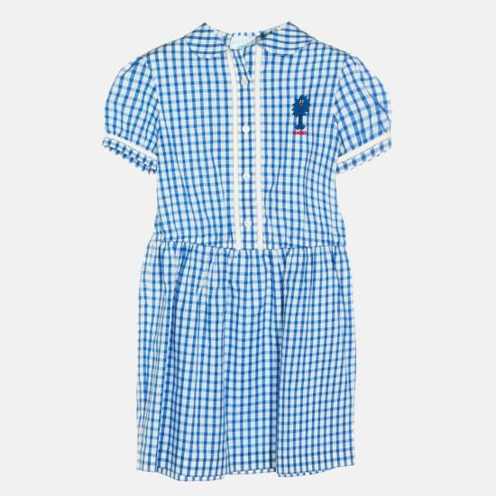 [키즈] 구찌 원피스 아동용 블루 코튼 드레스 (아주르/화이트/믹스)
