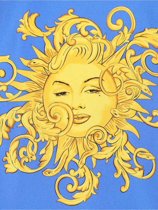  베르사체 긴팔 티셔츠 실크 트윌 셔츠 멀티컬러 - VERSACE