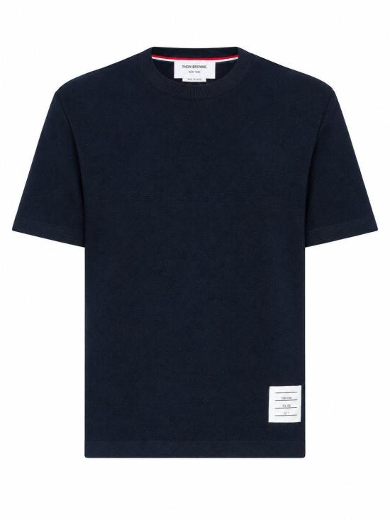 26SS 톰브라운 클래식 피케 4바 티셔츠 FJS207A 00050 415 NAVY DOM