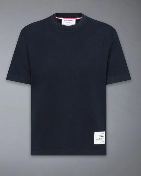 26SS 톰브라운 클래식 피케 4바 티셔츠 FJS207A 00050 415 NAVY DOM