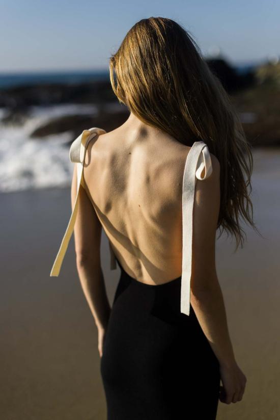  Nello June 롱 원피스 넬로 준 코라 드레스 미드나잇 블랙 - NELLO JUNE