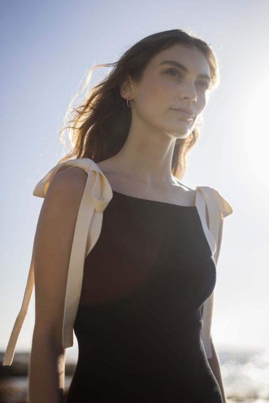  Nello June 롱 원피스 넬로 준 코라 드레스 미드나잇 블랙 - NELLO JUNE