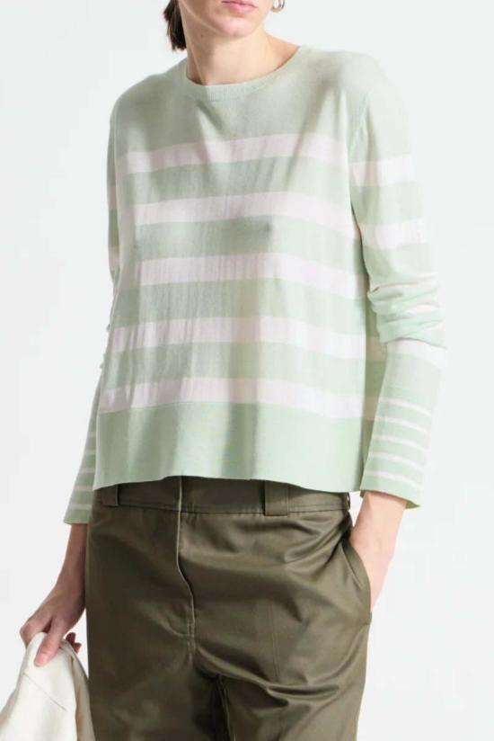  세인트 아트 뉴욕 스웨터 오데트 스트라이프 니트