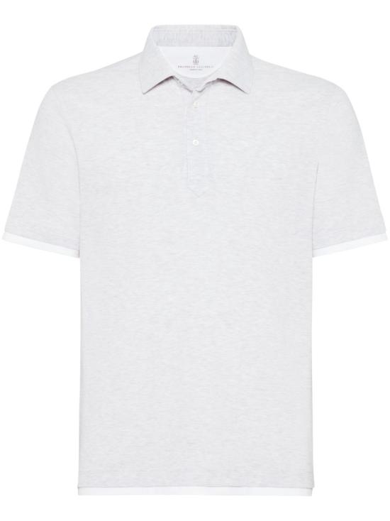  브루넬로 쿠치넬리 폴로 티셔츠 ME8543966 CY887PERLA
