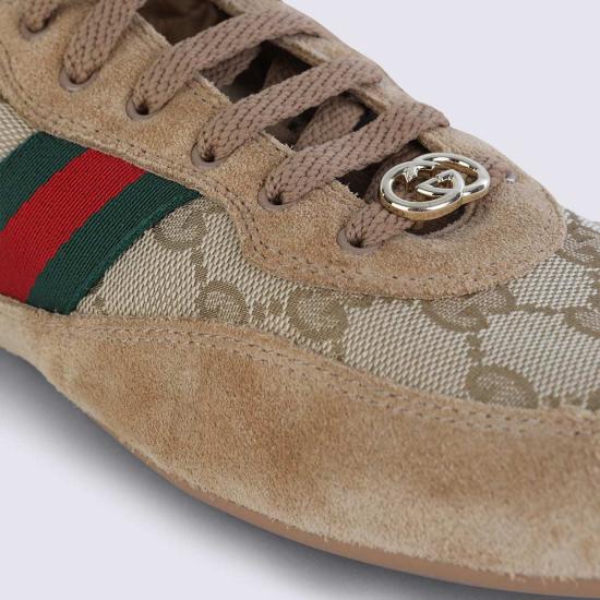  구찌 스니커즈 가죽  베이지 - GUCCI