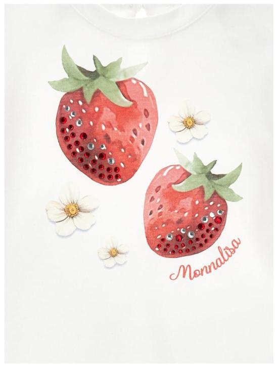 26SS [키즈] 모나리자 티셔츠 39G613 7002 0099 White - MONNALISA