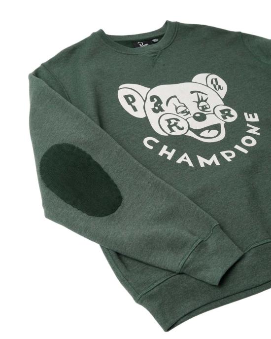  by PARRA 긴팔 티셔츠 파라 타이어드 챔피언 스웨트셔츠 파인 그린 - OTHER BRANDS