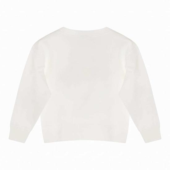  [키즈] 구찌 티셔츠 키즈 코튼 스웨트셔츠 뉴 화이트 - GUCCI