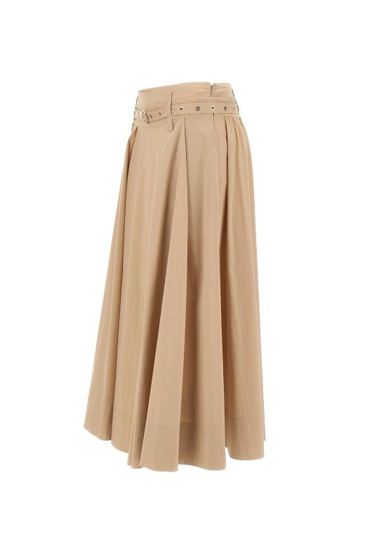 26SS 리우조 미디 스커트 CA6274 T297AP9574 Cappuccino light - LIU JO