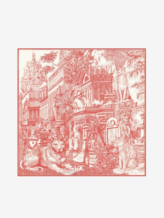  이누이 에디션 머플러/스카프 Inoui Editions Square 65 피라네시 스카프 - INOUI EDITION