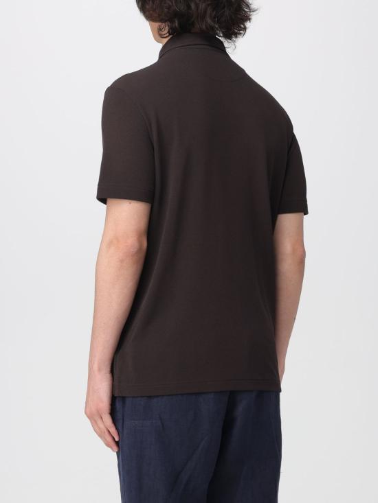 26SS 자노네 폴로 티셔츠 815169ZP370 Z1495 Brown - ZANONE