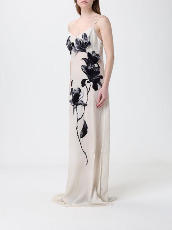 26SS 에르마노 설비노 롱 원피스 D482Q358YBQ S4825 Sand - ERMANNO SCERVINO