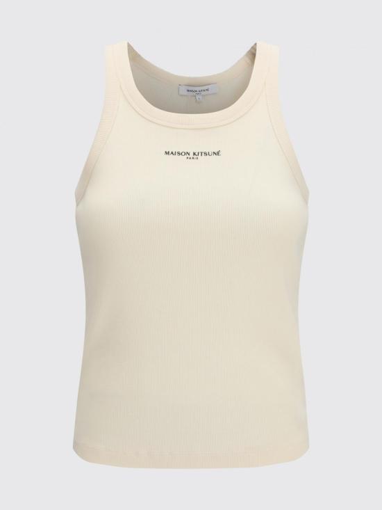 26SS 메종키츠네 민소매 티셔츠 QW00600KA0033 0063 Beige - MAISON KITSUNE