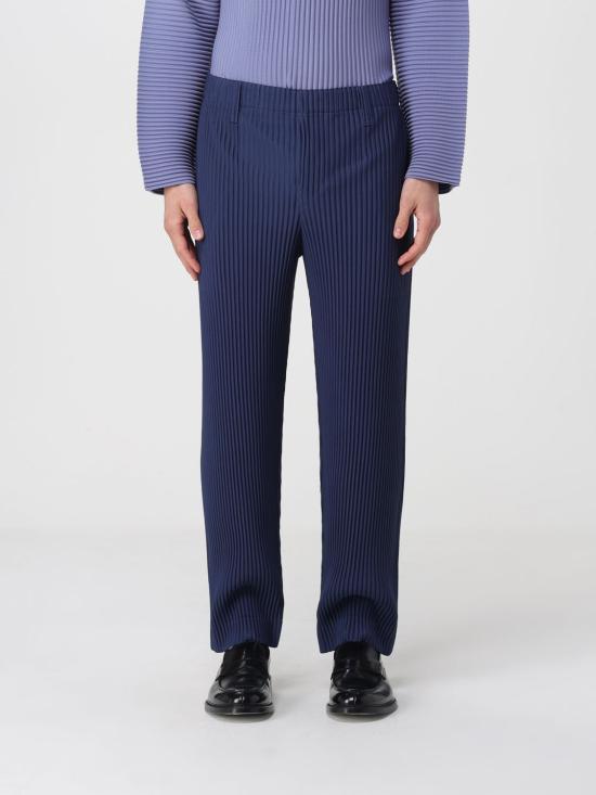 26SS 옴므 플리세 이세이 미야케 스트레이트 팬츠 HP66JF153 76 Blue