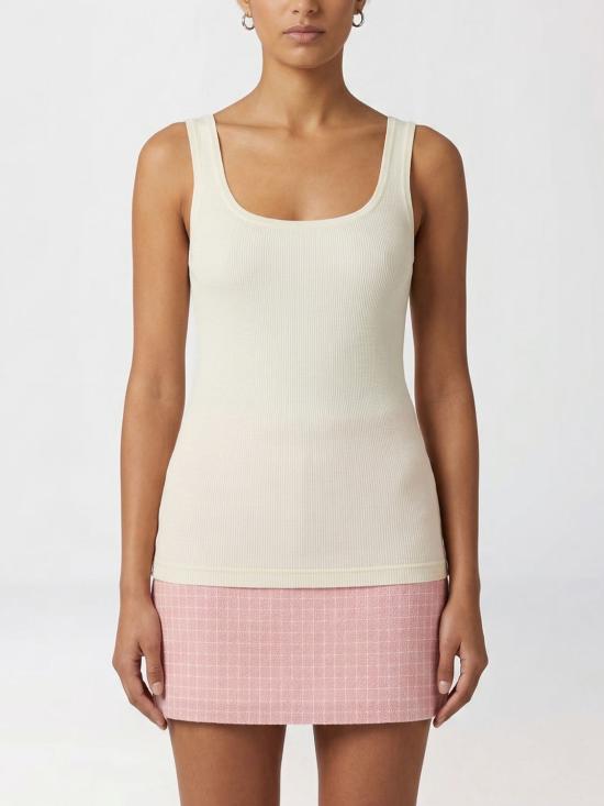 26SS 베르사체 민소매 티셔츠 10236981A17548 1W150 White