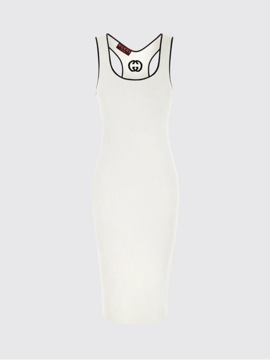 26SS 구찌 미디 원피스 856221XKFCZ 9232 Natural - GUCCI