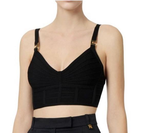 26SS 엘리자베타프랜치 긴팔 티셔츠 TK82D62E2 110 Nero - ELISABETTA FRANCHI