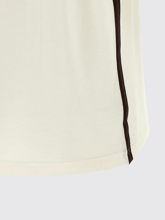 26SS 살바토레 페라가모 반팔 티셔츠 791701 MASCARPONEEXPRESSO Beige - SALVATORE FERRAGAMO