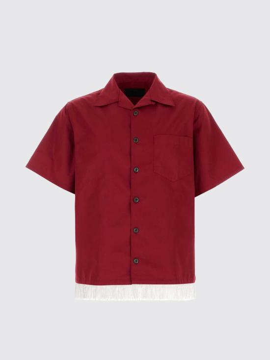 26SS 프라다 반팔 셔츠 UCS547SOOO18T2 F0041 Red