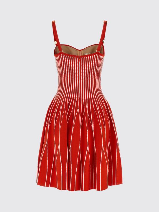 26SS 엘리자베타프랜치 숏 원피스 AM27S62E2 I29 Red - ELISABETTA FRANCHI