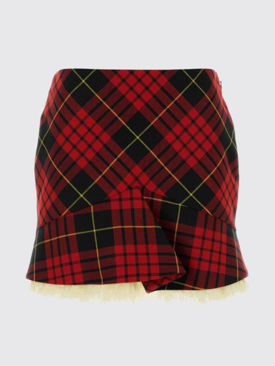 26SS 알렉산더 맥퀸 숏 스커트 857552QJAF2 6120 Red - ALEXANDER MCQUEEN