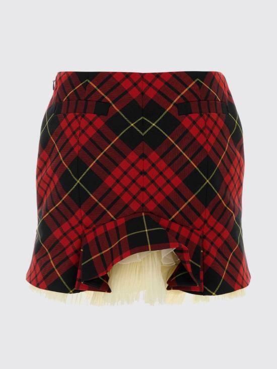 26SS 알렉산더 맥퀸 숏 스커트 857552QJAF2 6120 Red - ALEXANDER MCQUEEN