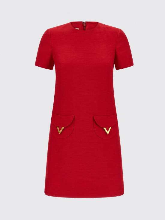 26SS 발렌티노 가라바니 숏 원피스 B3VAJD51CF R9M Red - VALENTINO GARAVANI