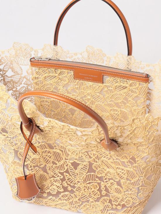 26SS 에르마노 설비노 토트백 D483S415PYV 3815 Yellow - ERMANNO SCERVINO