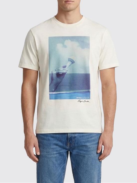 26SS 바버 반팔 티셔츠 MTS1613 WH32 White