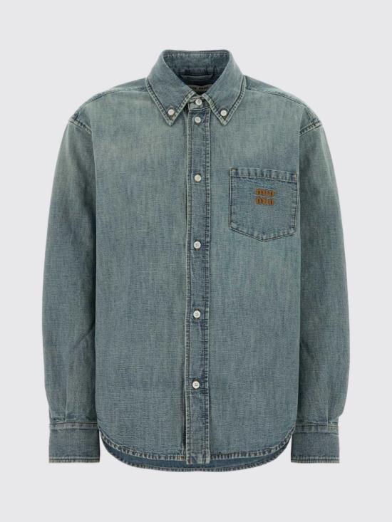 26SS 미우미우 셔츠 GWC133SOOO18JI F0076 Sky Blue