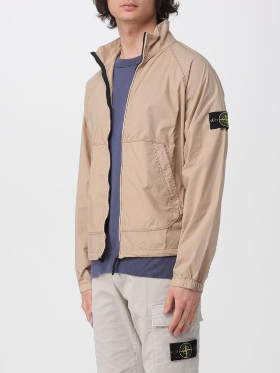 26SS 스톤 아일랜드 스트레치 코튼 텔라 파라슈트 오버사이즈핏 집업 트랙 자켓 6100044S0003 V009A Sand - STONE ISLAND