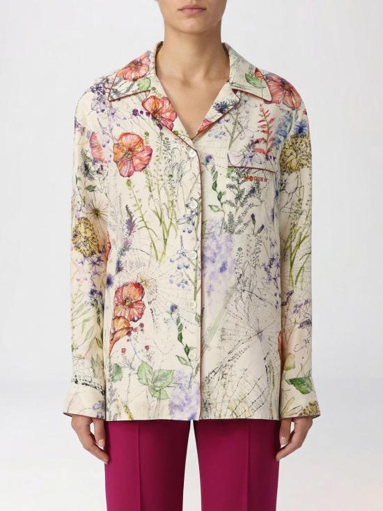 26SS 알렉산더 맥퀸 셔츠 861422QZAQV 9015 Ivory