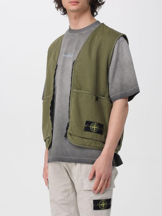 26SS 스톤 아일랜드 베스트 6100007S0184 V015G Military - STONE ISLAND