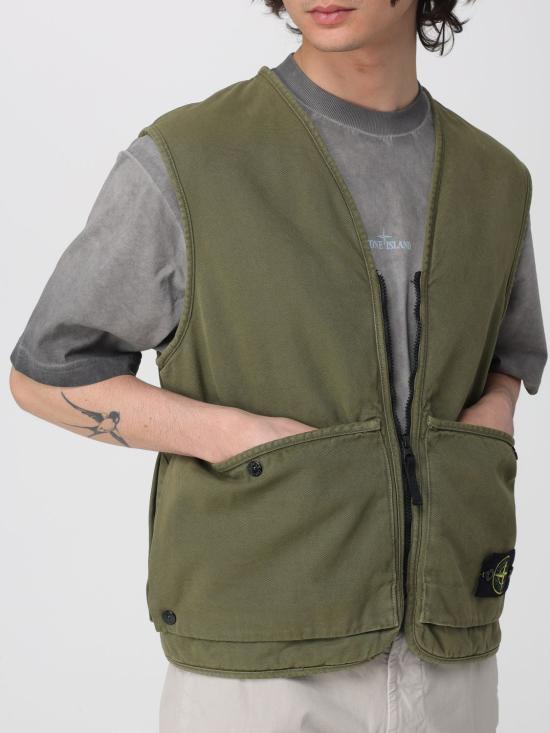 26SS 스톤 아일랜드 베스트 6100007S0184 V015G Military - STONE ISLAND