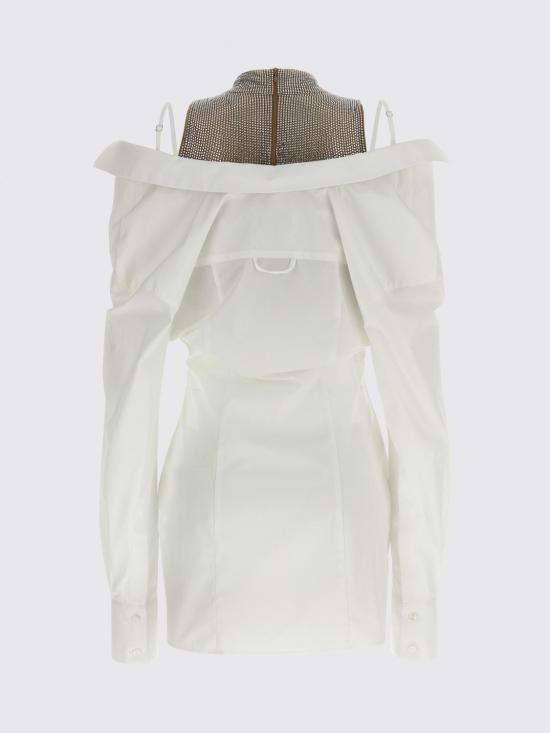 26SS 쥬세페 디 모라비토 숏 원피스 06PSDR701YC16302 01 White - GIUSEPPE DI MORABITO