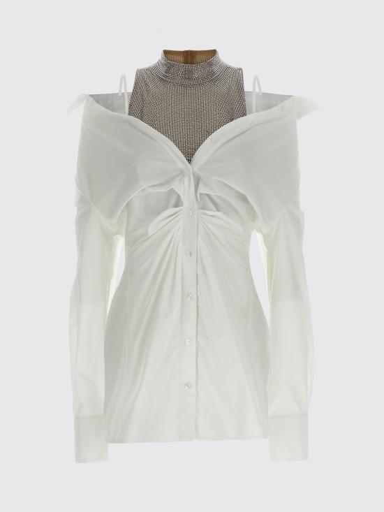 26SS 쥬세페 디 모라비토 숏 원피스 06PSDR701YC16302 01 White - GIUSEPPE DI MORABITO