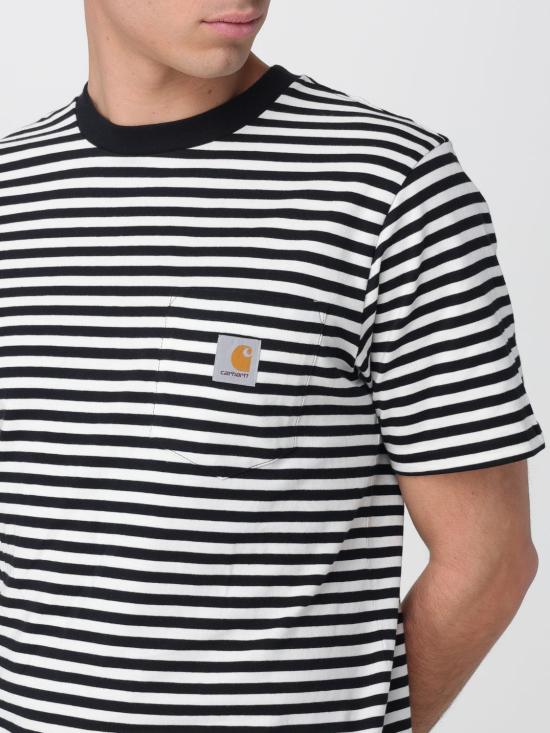 26SS 칼하트 WIP 숏슬리브 에즈라 포켓 티셔츠 I036179 3KRXX Black - CARHARTT WIP