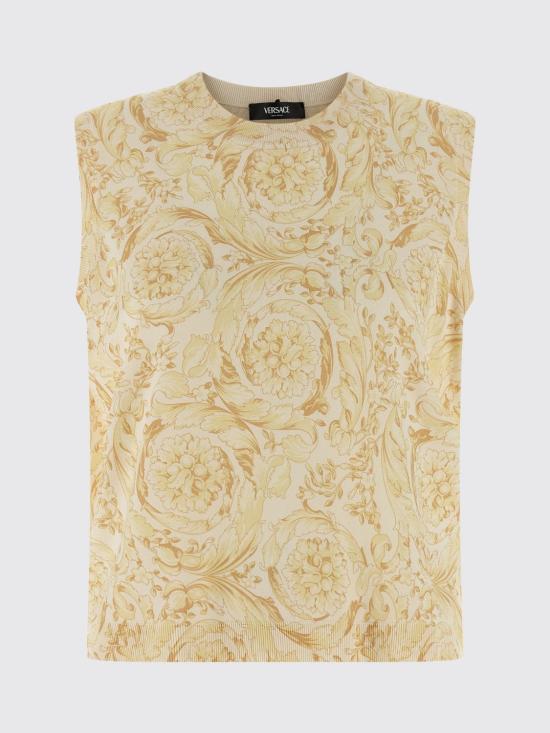 26SS 베르사체 스웨터 10230221A17015 5Y570 Yellow - VERSACE