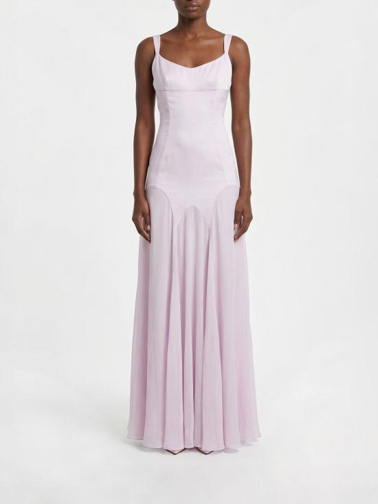 26SS 알렉산더 맥퀸 롱 원피스 852927QEAAL 5147 Pink