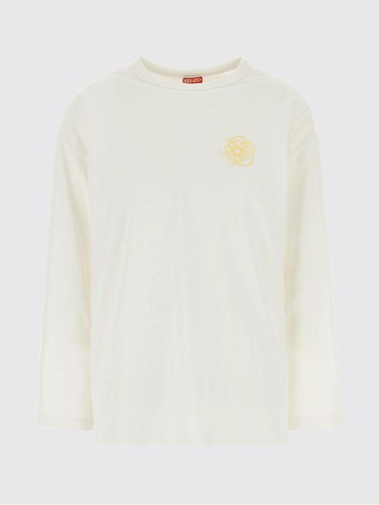 26SS 겐조 긴팔 티셔츠 FG52TL3024SK 01 White - KENZO