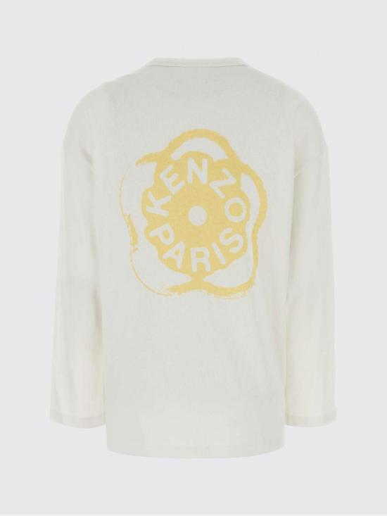 26SS 겐조 긴팔 티셔츠 FG52TL3024SK 01 White - KENZO