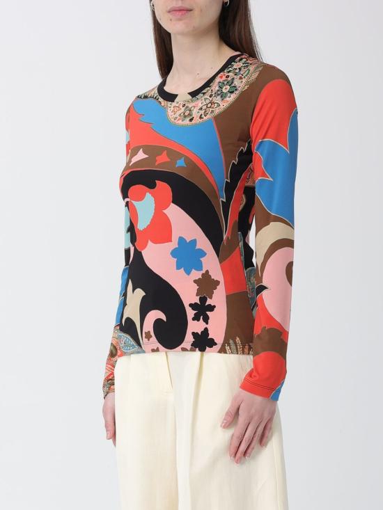 26SS 에트로 긴팔 티셔츠 WRJB0011AKI45 X0861 Multicolor - ETRO